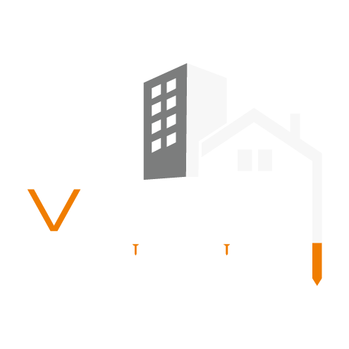 Logo avec immeuble et maison